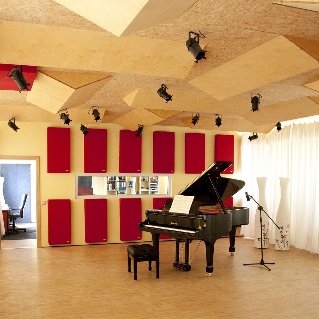 Tonstudio - Rundgang - Aufnahmeraum mit Konzertflügel